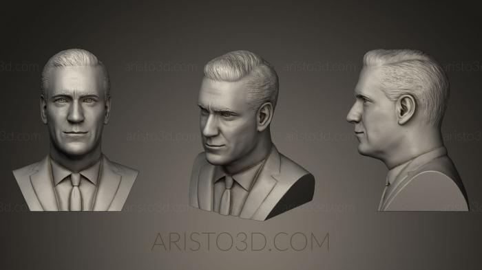 Busts and bas-reliefs of famous people (BUSTC_0142) 3D model for CNC machine
